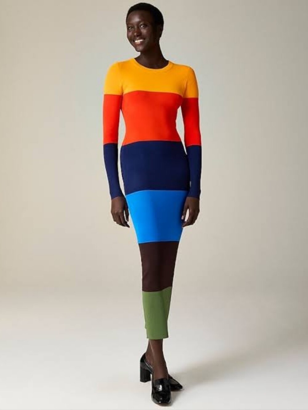 NWOT Christopher John Rogers x J. Crew Colorblock Dress, 2X